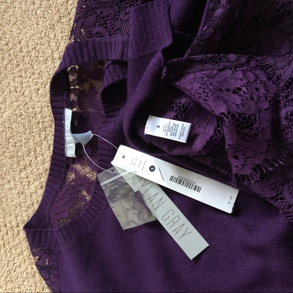 NWT✨ Lace Back Sweater - Picture 5 of 6